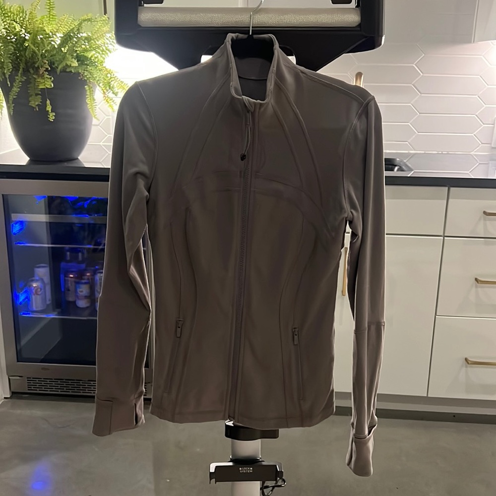 Mauve Lulu Define Slim Fit zip up jacket